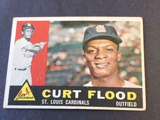 #275 CURT FLOOD 1960 Topps Baseball Card