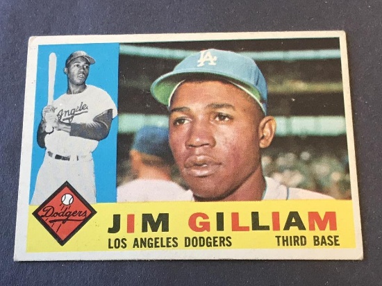 #255 JIM GILLIAM 1960 Topps Baseball Card