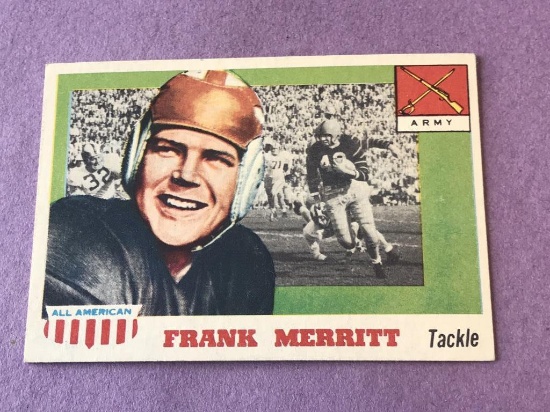 #55 FRANK MERRITT (SP) 1955 Topps All American