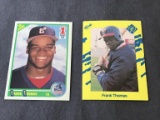 FRANK THOMAS Lot of 2 Rookie Cards 1990