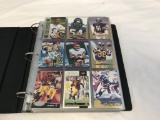 Lot of 349 Football Rookie Cards in Binder