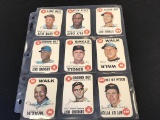 1968 Topps Baseball Game Cards Lot of 9