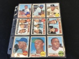 1968 Topps Baseball Cards Lot of 9 Stars & HOF