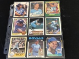 GEORGE BRETT (HOF) Lot of 9 Baseball Cards