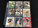 BRETT FAVRE Lot of 9 Football Cards