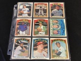 Lot of 9 1972 Topps Baseball Cards,Stars & HOF