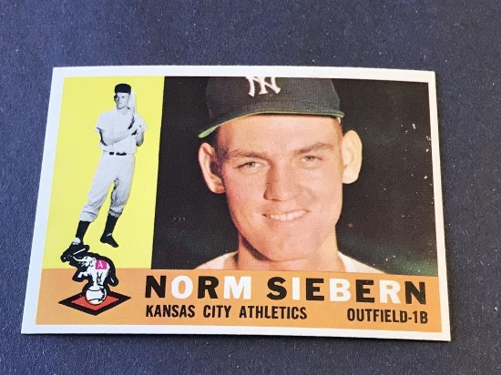 #11 NORM SIEBERN 1960 Topps Baseball Card