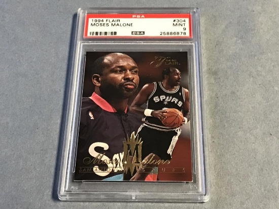 1994 Flair Basketball MOSES MALONE Graded PSA 9