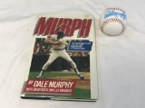 DALE MURPHY Autograph Signed Baseball & Book