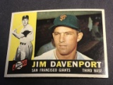 #154 JIM DAVENPORT 1960 Topps Baseball Card