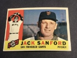 #165 JACK SANFORD 1960 Topps Baseball Card