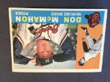 #189 DON MCMAHON 1960 Topps Baseball Card