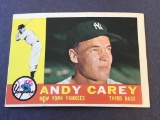 #196 ANDY CAREY 1960 Topps Baseball Card