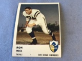 RON MIX 1961 Fleer Football Card  #162
