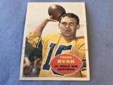 1960 Topps Football Card # 62 Frank Ryan Rookie