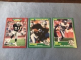 TIM BROWN Lot of 3 1989 Football Rookie Cards