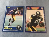 ROD WOODSON Lot of 2 1989 Football Rookie Cards