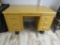 Vintage Wood Secretary Desk with Typewriter