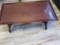 41 X 22 X 18 inch Mahogany Glass Top Coffee Table