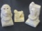 Lot of 3 Vintage Resin Collectible Figurines