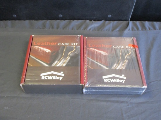 Lot of 2 RC Willey Leather Care Kits