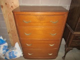 Vintage 4 drawer Wood Dresser
