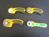 Lot of 4, Rotary Fabric Cutters