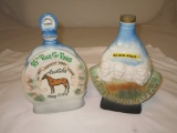 2 JIM BEAM Decanters Mt. Rushmore,Churchill Downs