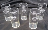 Lot of 5 Vintage 1960s Diet Pepsi Drinking Glasses