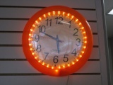 Large LED Light Up Wall Clock