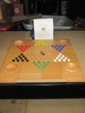 Wood Chinese Checkers Board with Balls