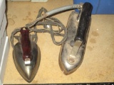 Lot of 2 Vintage Electric Irons