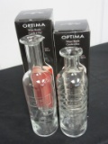 Lot of 2 Glass Water & Wine Carafe's NIB