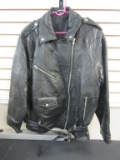 Genuine Black Leather Mans Flight Path XL Jacket