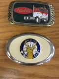 Lot of 2 Belt Buckles, 1 Peterbilt & 1 Elks