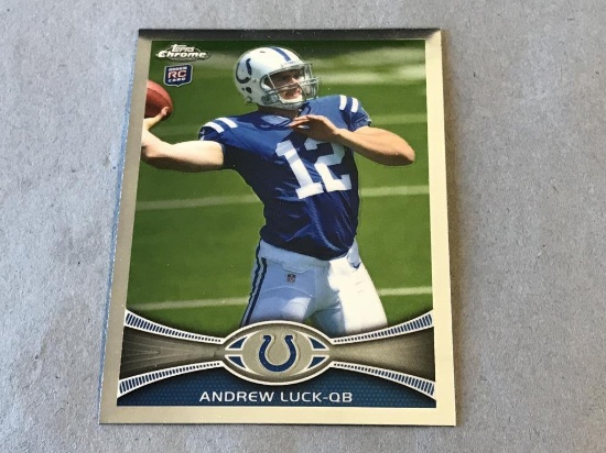 ANDREW LUCK 2012 Topps Chrome Football Rookie Card