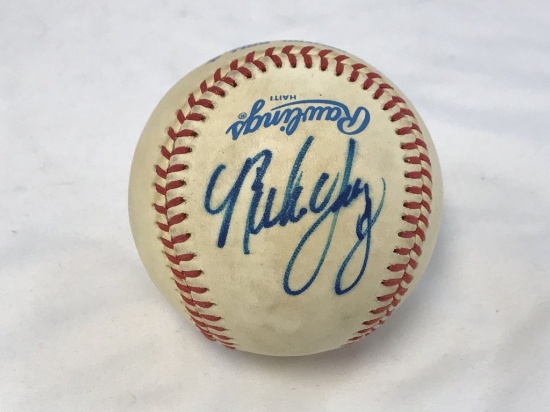 Hand Signed Autograph Baseball "unidentified"