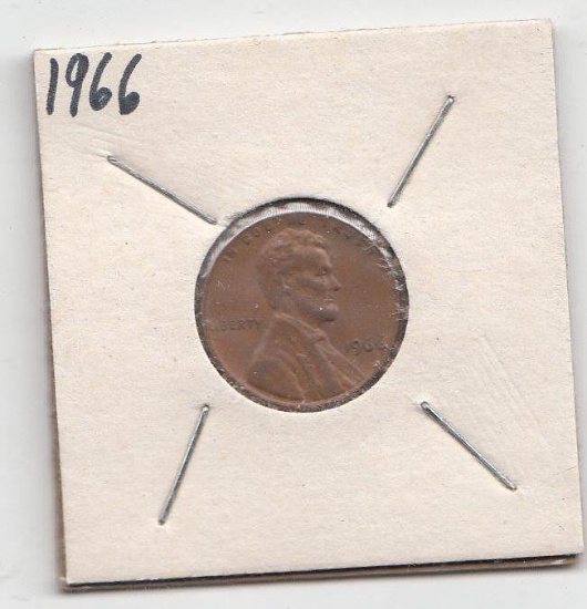 1966 Lincoln Cents, Memorial Reverse