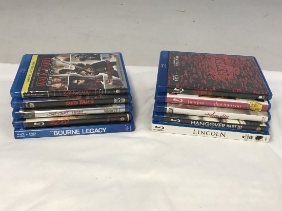 Lot of 10 Blu-Ray Movies-Seven, Hangover Trilogy