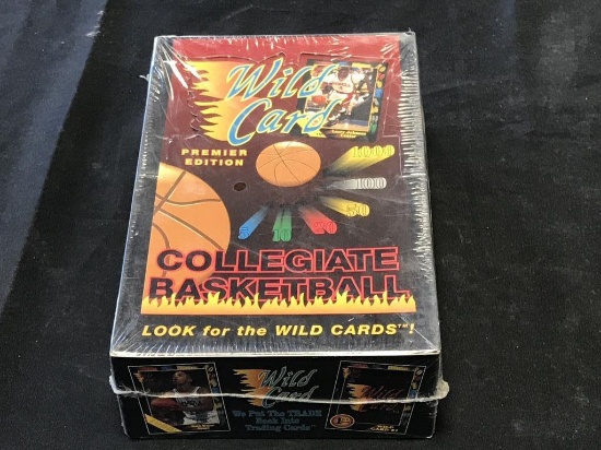 1992 Wild Card Collegiate Basketball Card Wax Box
