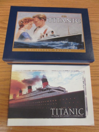 Lot of 2 Collectible Titanic VHS Tapes in a Box