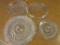 Lot of 4 Glass Cake & Cookie Plates