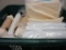 Box Lot of Batting Material For Quilting