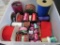 Box Lot of Christmas Ribbons