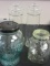 Lot of 4 Glass Canisters with Lids