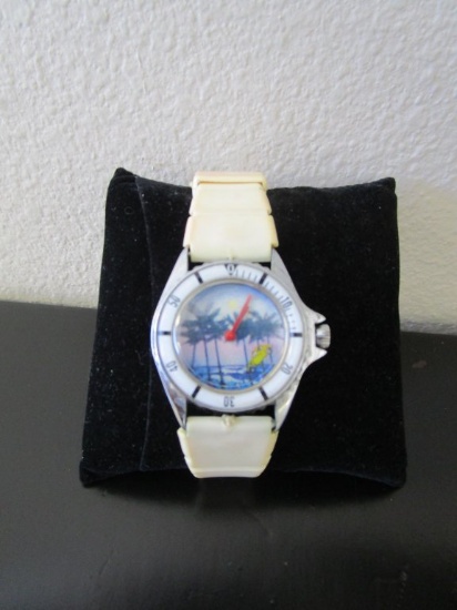 Vintage 'Out Of Time' Windup Moving VW Bug Watch