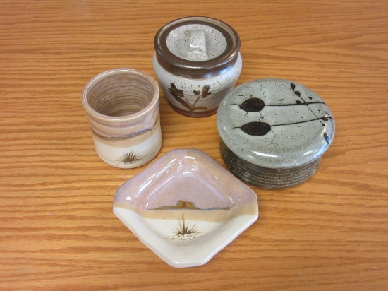 Lot of 4 Handmade Pottery Pieces