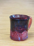 Antique Ruby Flash 1924 Mother Glass Cup