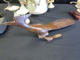 2 Mexican Palo Fierro Hand Carved Road Runners