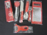 Lot of 7 Red Kitchen Utensils NIB